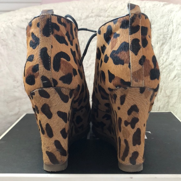 Shoemint Leopard Horse Hair Booties - Picture 4 of 4
